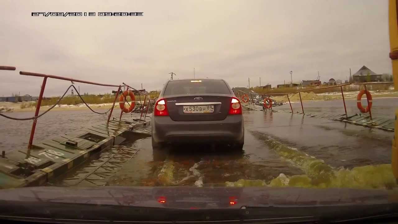 Pontes flutuantes na Rússia